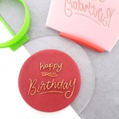 Happy Birthday-1 Kabartma Baskı