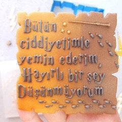 Hayırlı Düşünmüyorum Kabartma Baskı