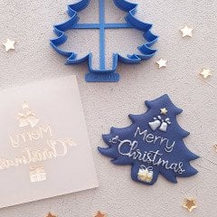 Merry Christmas-2 Kabartma Baskı