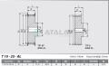 Timing Pulley 16-T10-25F-AL