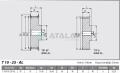 Poulie de distribution 18-T10-25F-AL