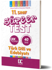 11. SINIF EDEBİYAT SÜPER TEST ÇEK KOPAR DC YAYINLARI 2020