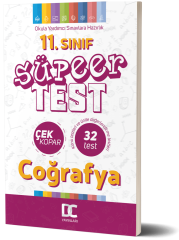 11. SINIF COĞRAFYA SÜPER TEST ÇEK KOPAR DC YAYINLARI 2020