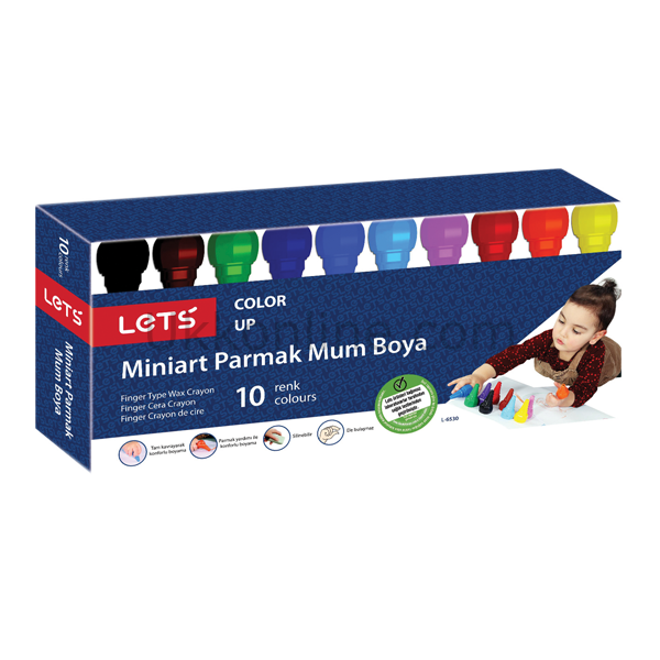 LETS MUM BOYA 10 RENK MİNİART PARMAK