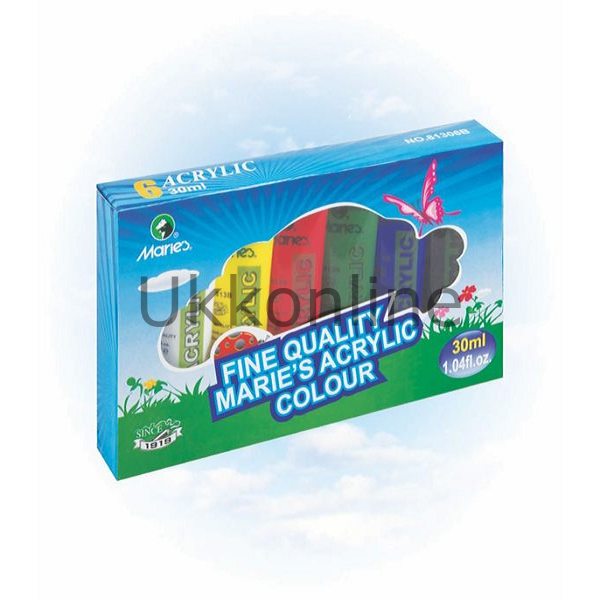 MARİES AKRİLİK BOYA 6 RENK 30 ML