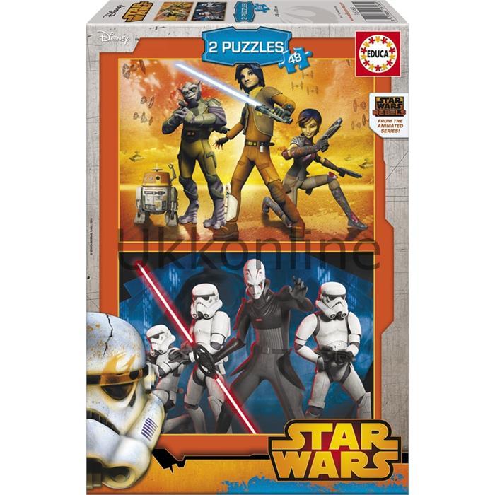 EDUCA COCUK PUZZLE STAR WARS 2x48 16168 REBELS