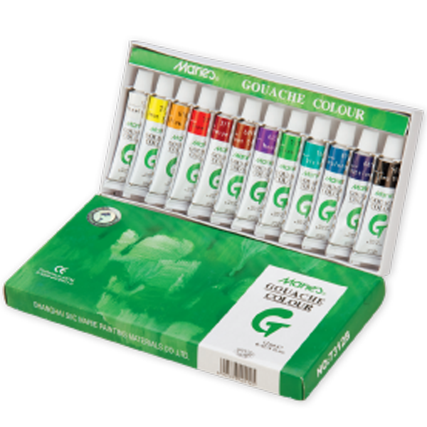 MARİES GUAJ BOYA 7312B 12 RENK 12 ML