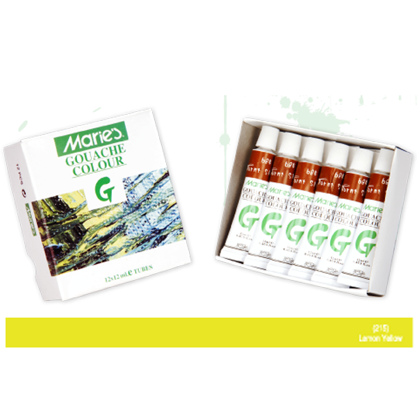 MARİES GUAJ BOYA 215 12 ml LEMON YELLOW