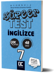 7. SINIF SÜPER TEST ÇEK KOPAR  İNGİLİZCE DC YAYINLARI 2020