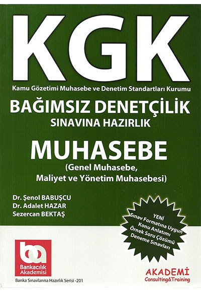 KGK Bağımsız Denetçilik Sınavına Hazırlık Muhasebe Akademi YayınlarıAkademi Consulting