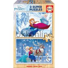 Educa 2x50 Parça Frozen Süper Puzzle 16802