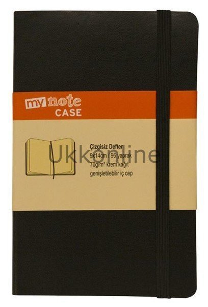 MYN101-B-D MYNOTE 9X14 DEFTER 96 YP ÇİZGİSİZ SİYAH