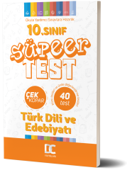 10. SINIF SÜPER TEST TÜRK DİLİ EDEBİYAT DC YAYINLARI 2020