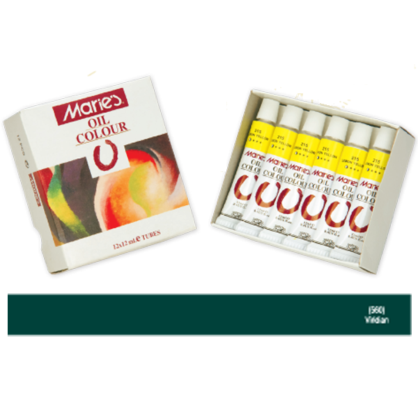MARİES YAĞLI BOYA 12ml 560 VİRİDİAN