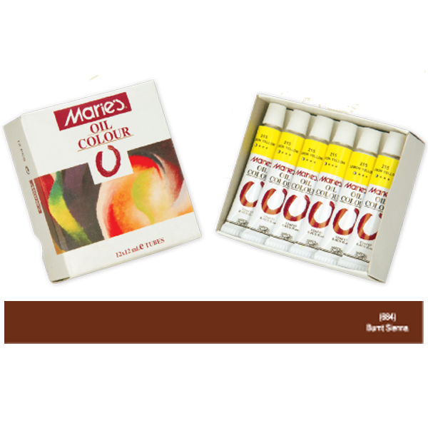 MARİES YAĞLI BOYA 12ml 684 BURNT SİENNA