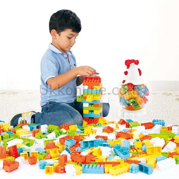 5129 TAVUK RENKLİ BLOKLAR 45 PARÇA TORBA