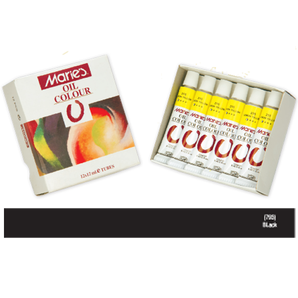 MARİES YAĞLI BOYA 12ml 793 BLACK