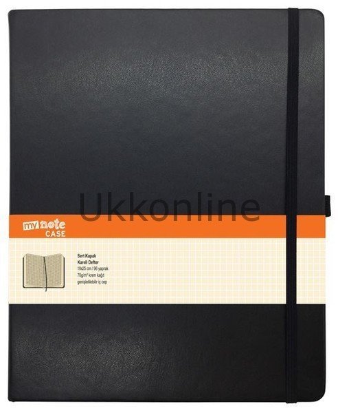 MYN300-B-K MYNOTE CASE EXTRA 19X25 DEF 96 YAPRAK KARELİ SİYAH