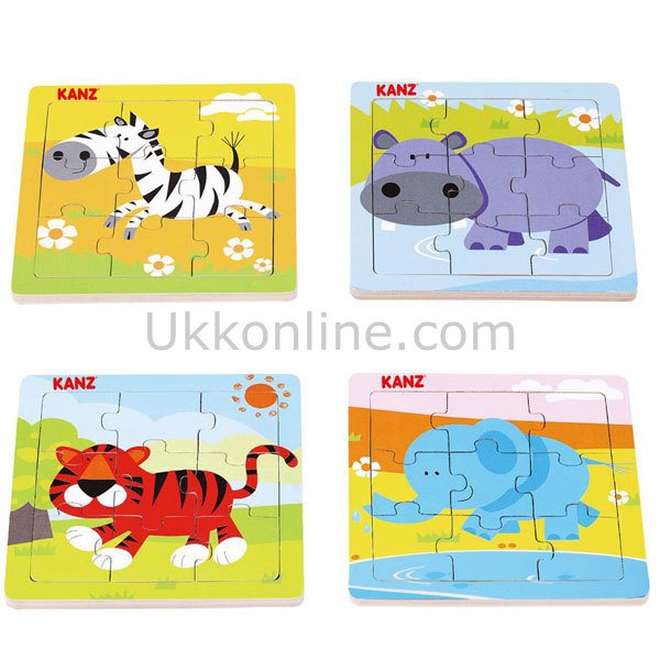 30418 KANZ AHŞAP PUZZLE VAHŞİ HAYVAN