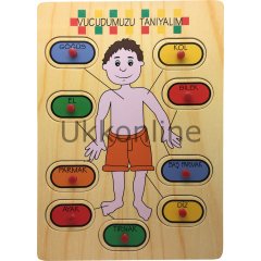 BU-BU AHŞAP PUZZLE VÜCUT PARÇALARI