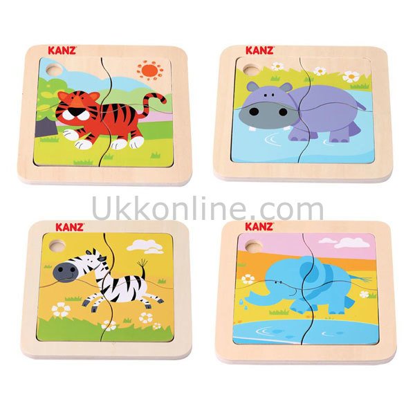 30420 KANZ AHŞAP PUZZLE ORMAN HAYVAN