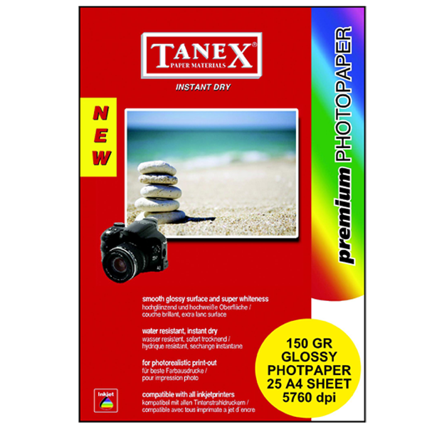 TANEX FOTOĞRAF KAĞIT 150gr A-4 25 Lİ