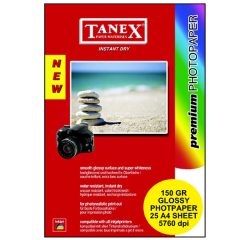 TANEX FOTOĞRAF KAĞIT 150gr A-4 25 Lİ