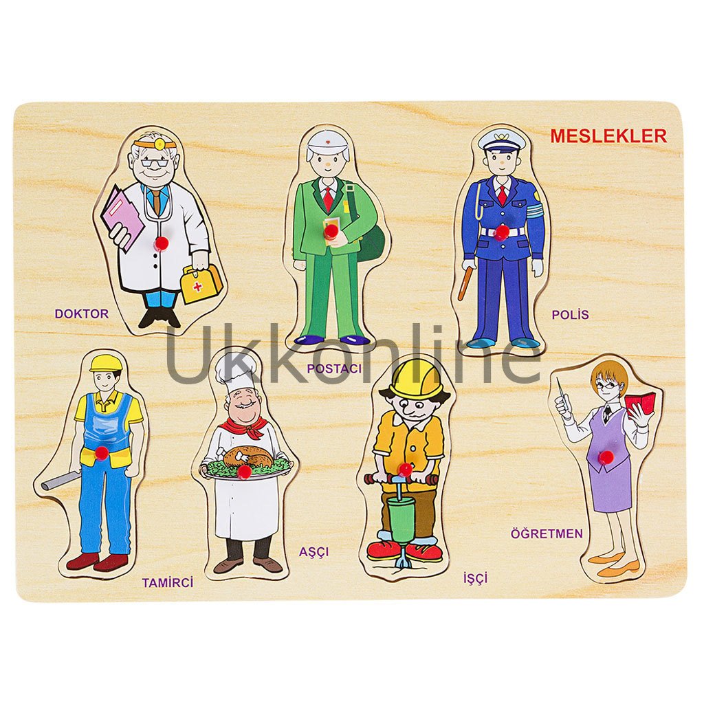 BU-BU AHŞAP PUZZLE MESLEKLER