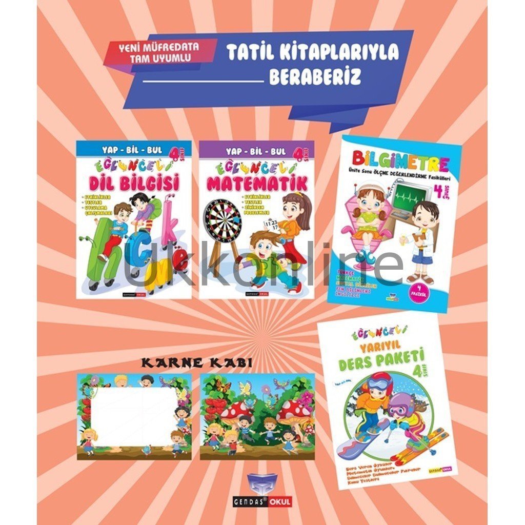 4.Sınıf Yarıyıl Tatil Kitabı  Gendaş Yayınları