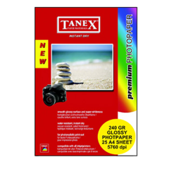 TANEX FOTOĞRAF KAĞIT 240gr A-4 20 LU
