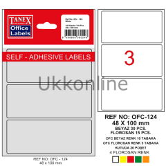 TANEX OFİS ETİKETİ OFC-124 BEYAZ