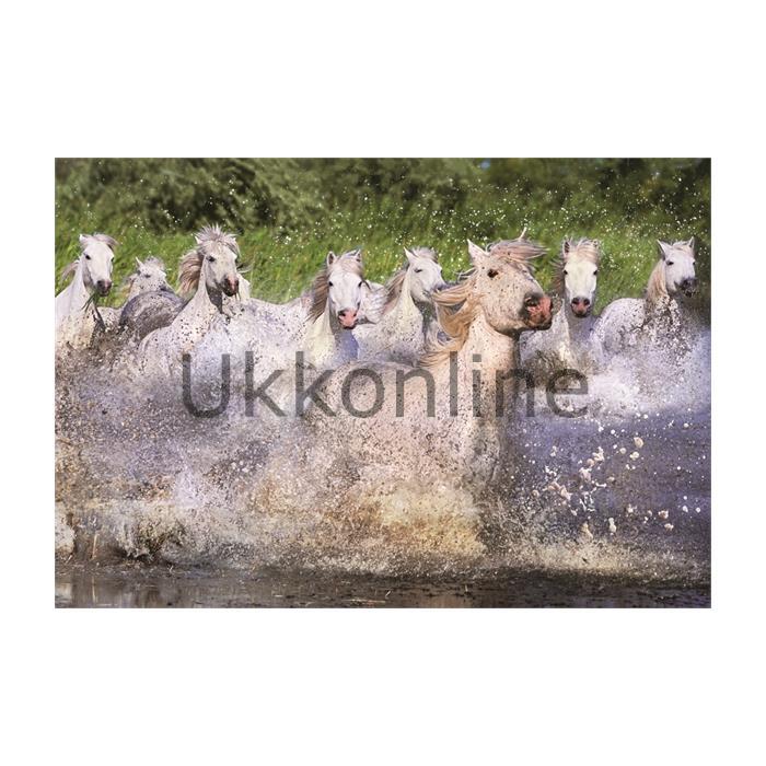 EDUCA 1000 PUZZLE 15988 WHITE CAMARGUE HORSES