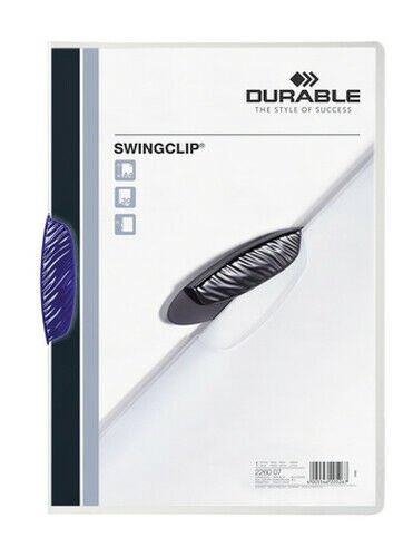 DURABLE SWINGCLIP SIKIŞTIRMALI MAVİ 3'LÜ SET