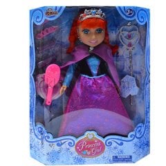 91064 KUT.15İNCH AKS.TAÇLI PRENSES BEBEK