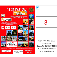 TANEX LAZER ETİKET 210-99 TW 2003