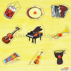 7085 AHŞAP MÜZİK ALETLERİ YAPBOZ