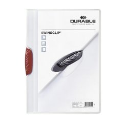 DURABLE SWINGCLIP SIKIŞTIRMALI KIRMIZI 3'LÜ SET