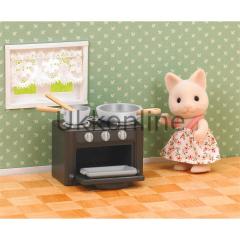 Sylvanian ESE1917 Kedi Kız Kardeş ve Fırın