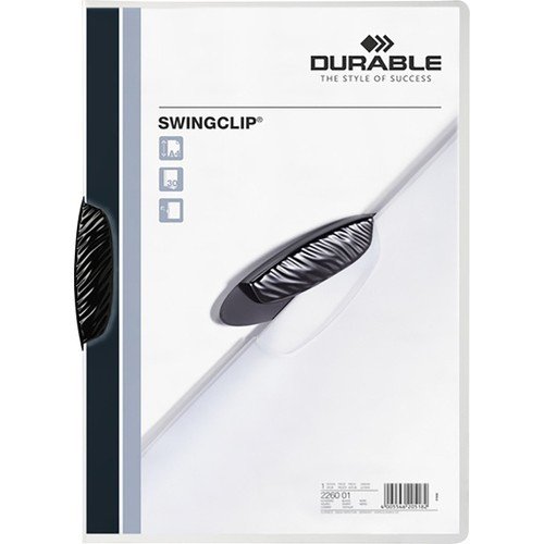 DURABLE SWINGCLIP SİYAH SIKIŞTIRMALI DOSYA 3'LÜ SET