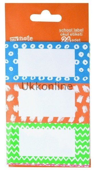 UC1400-3 MYNOTE OKUL ETİKETİ (8X3) 24LU NEON