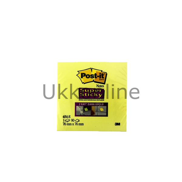 POSTİT NOT KAĞIT 654 76-76 KANARYA SARISI