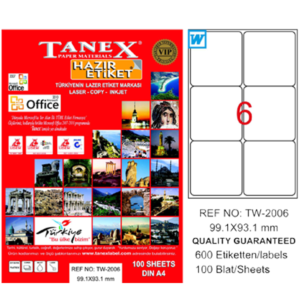 TANEX LAZER ETİKET 99-93 TW 2006