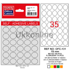 TANEX OFİS ETİKETİ OFC-131 BEYAZ