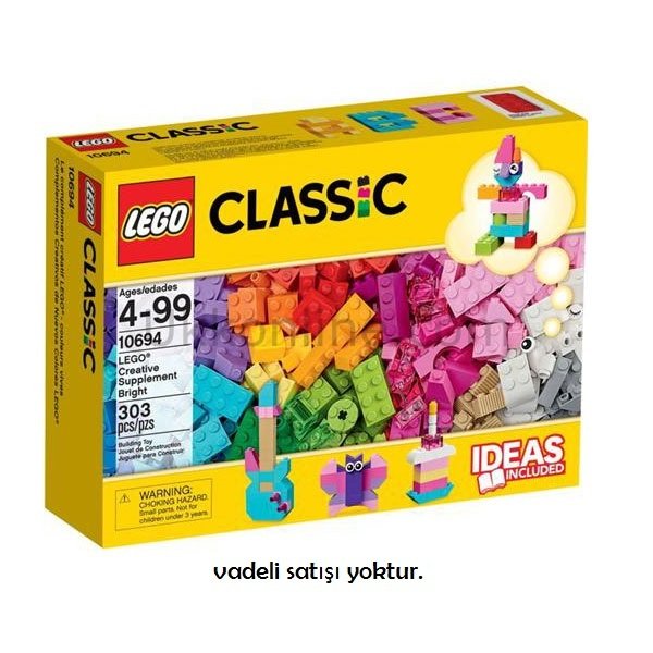 LMC10694 CLASSIC PARLAK YARATICI PARÇALAR /303pcs/ 4-99 yaş LEGO