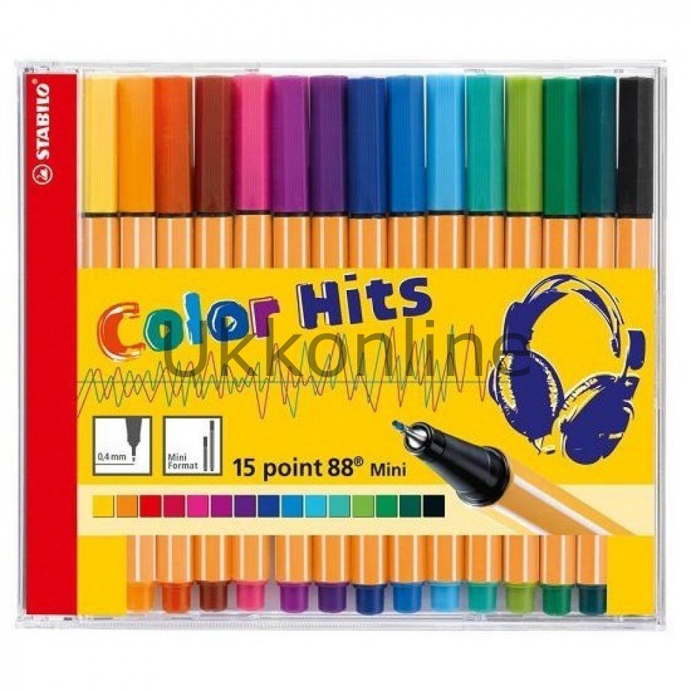 Stabilo - Point 88 688/15-02 Mini CD (15 Renk)
