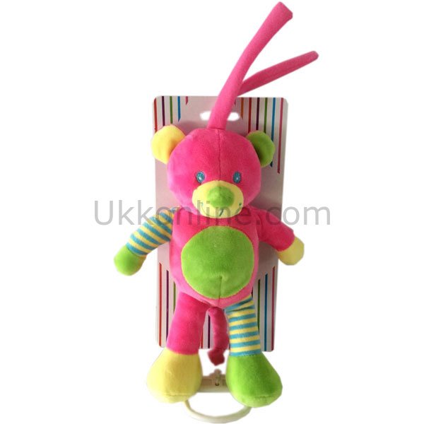 60264PA PELUŞ İP ÇEKMELİ MÜZİKLİ AYI-KÖPEK-FİL