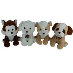 28941/33PB PELUŞ OTURAN KÖPEK 4ASORT  33CM