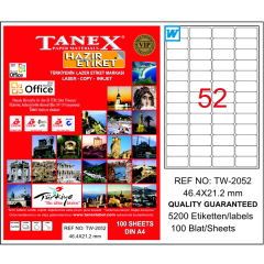 TANEX LAZER ETİKET 46-21 TW 2052