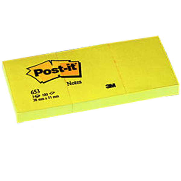 POSTİT NOT KAĞIT 653 38-51 SARI