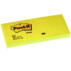 POSTİT NOT KAĞIT 653 38-51 SARI